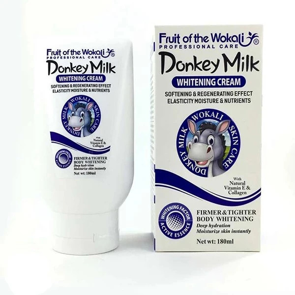 کرم روشن کننده وکالی مدل شیر الاغ حجم 180 میلی لیتر