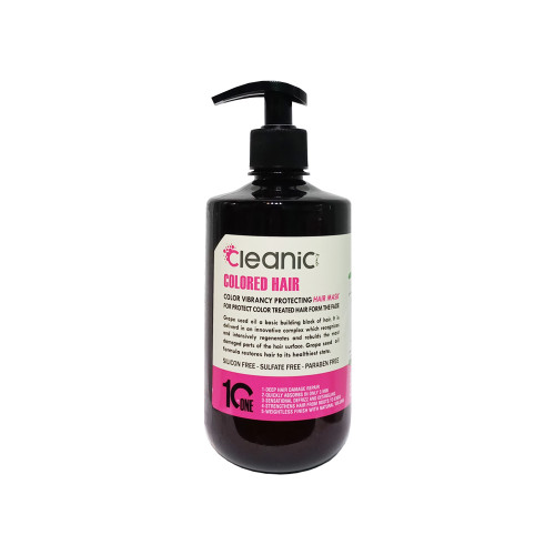 ماسک مو داخل حمام بدون سولفات کلینیک مناسب برای موهای رنگ شده حجم 550 میلی لیتر