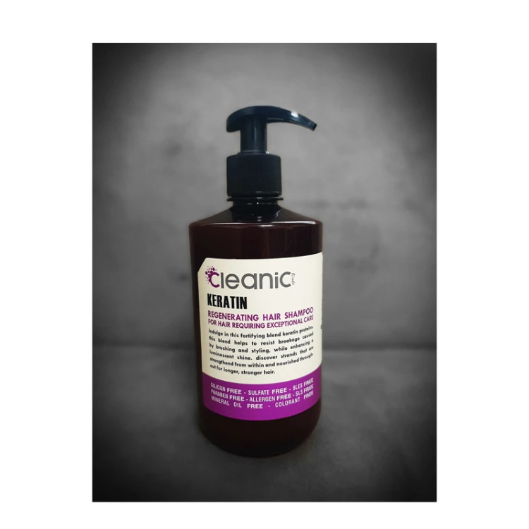 شامپو تقویت کننده و ترمیم کننده مو کلینیک کیندی مدل کراتین حجم 550 میلی لیتر