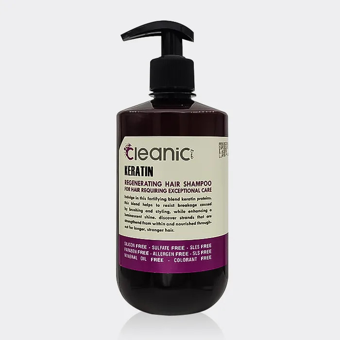 شامپو تقویت کننده و ترمیم کننده مو کلینیک کیندی مدل کراتین حجم 550 میلی لیتر