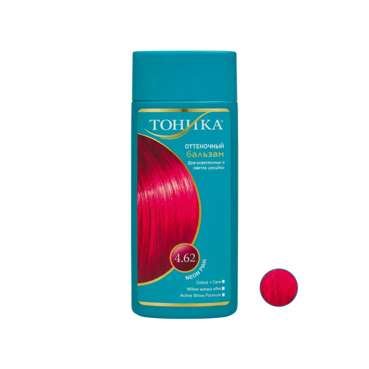 شامپو رنگ مو تونیکا کد 4.62 رنگ صورتی نئونی حجم 150 میلی لیتر