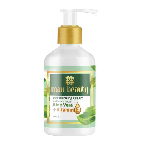 کرم مرطوب کننده مکس بیوتی مدل آلوئه ورا حجم 200 میلی لیتر
