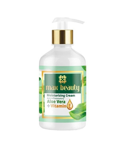 کرم مرطوب کننده مکس بیوتی مدل آلوئه ورا حجم 400 میلی لیتر