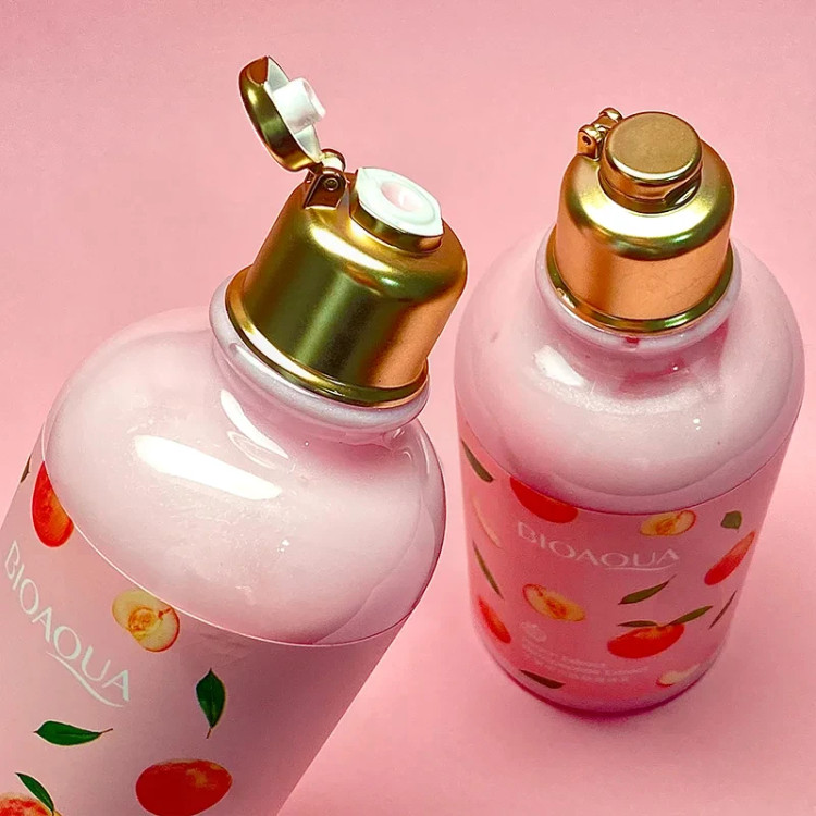 لوسیون بدن بایو آکوا مدل هلو حجم 250 میلی لیتر