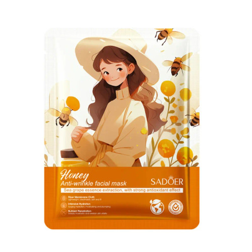 ماسک ورقه ای ضد چروک سادور مدل عسل حجم 25 گرم
