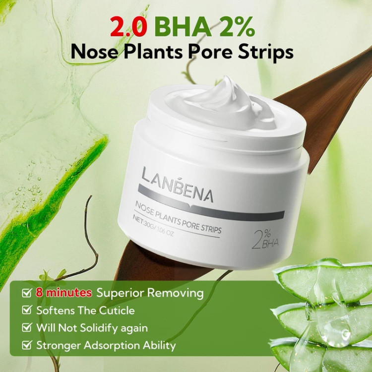 چسب بینی لانبنا کاسه ای مدل BHA 2% حجم 30 گرم