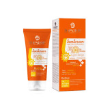 کرم ضد آفتاب رنگی بژ روشن SPF50 تاپ شاپ مناسب انواع پوست حجم 50 میلی لیتر