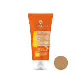 کرم ضد آفتاب رنگی بژ تیره تاپ شاپ SPF50 مناسب انواع پوست حجم 50 میلی لیتر