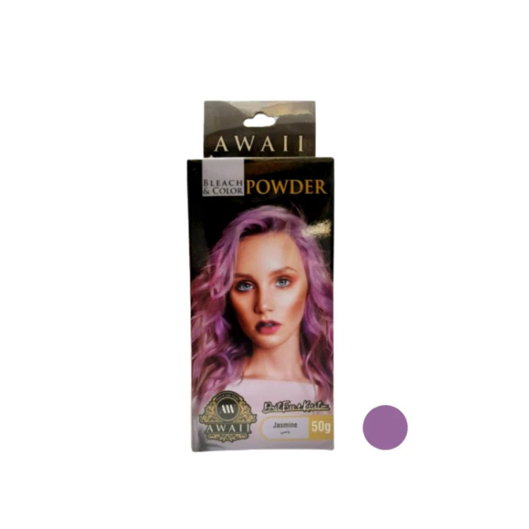 پودر دکلره آوایی رنگ یاسی وزن 50 گرم