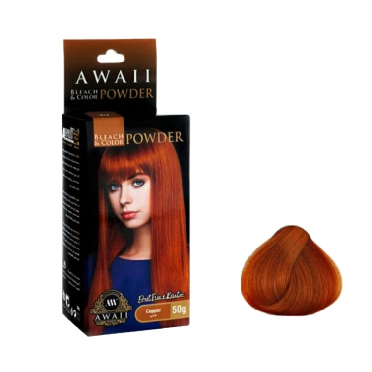 پودر دکلره آوایی رنگ مسی وزن 50 گرم