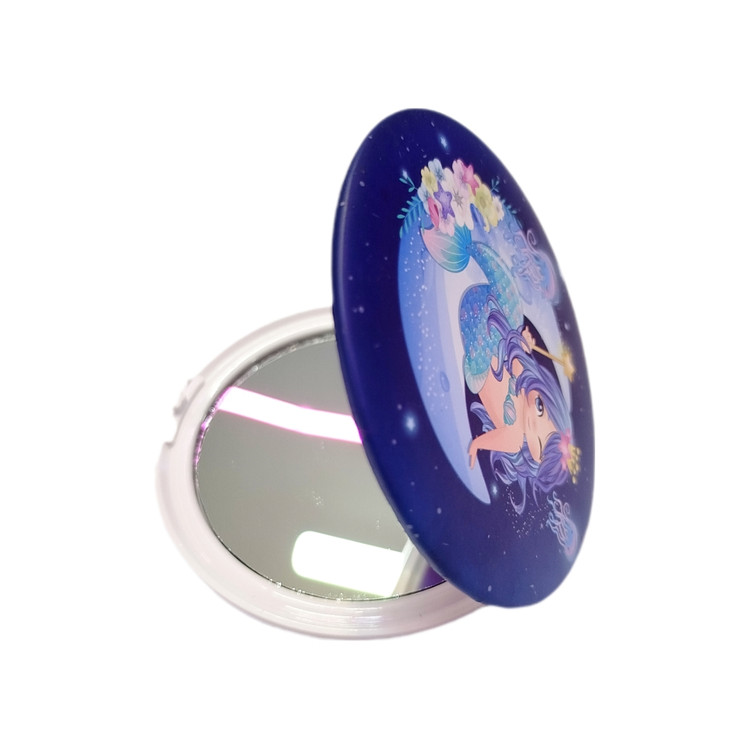 آینه جیبی آرایشی دوطرفه فانتزی کد 02