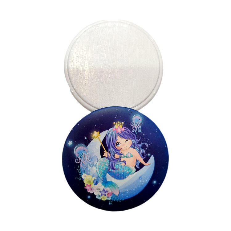 آینه جیبی آرایشی دوطرفه فانتزی کد 02