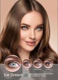 لنز رنگی چشم نیو ویژن پرو رنگ Ice Dream