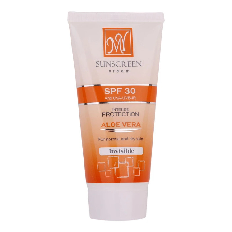 کرم ضدآفتاب بی رنگ مای، SPF 30، مناسب پوست معمولی و خشک حجم 50 میلی لیتر