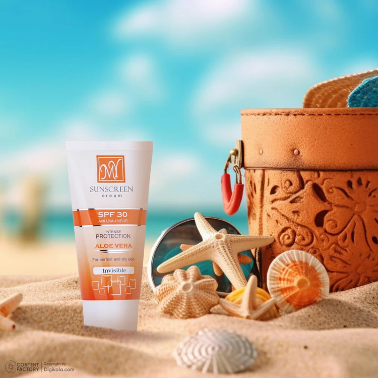 کرم ضدآفتاب بی رنگ مای، SPF 30، مناسب پوست معمولی و خشک حجم 50 میلی لیتر