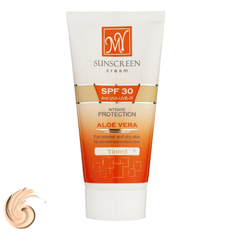 کرم ضدآفتاب رنگی مای مدل SPF30 مناسب پوست خشک و معمولی حجم 50 میلیلیتر