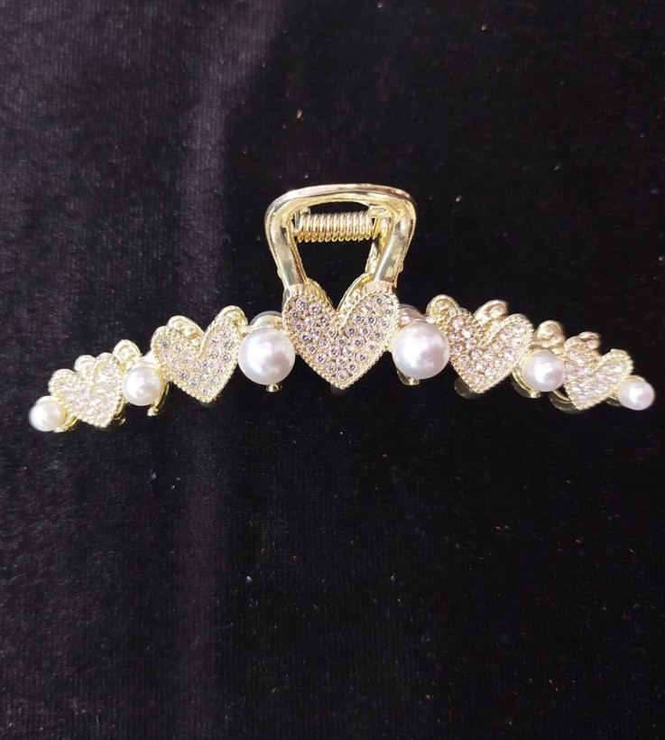 کلیپس مو مجلسی طرح قلب و مروارید