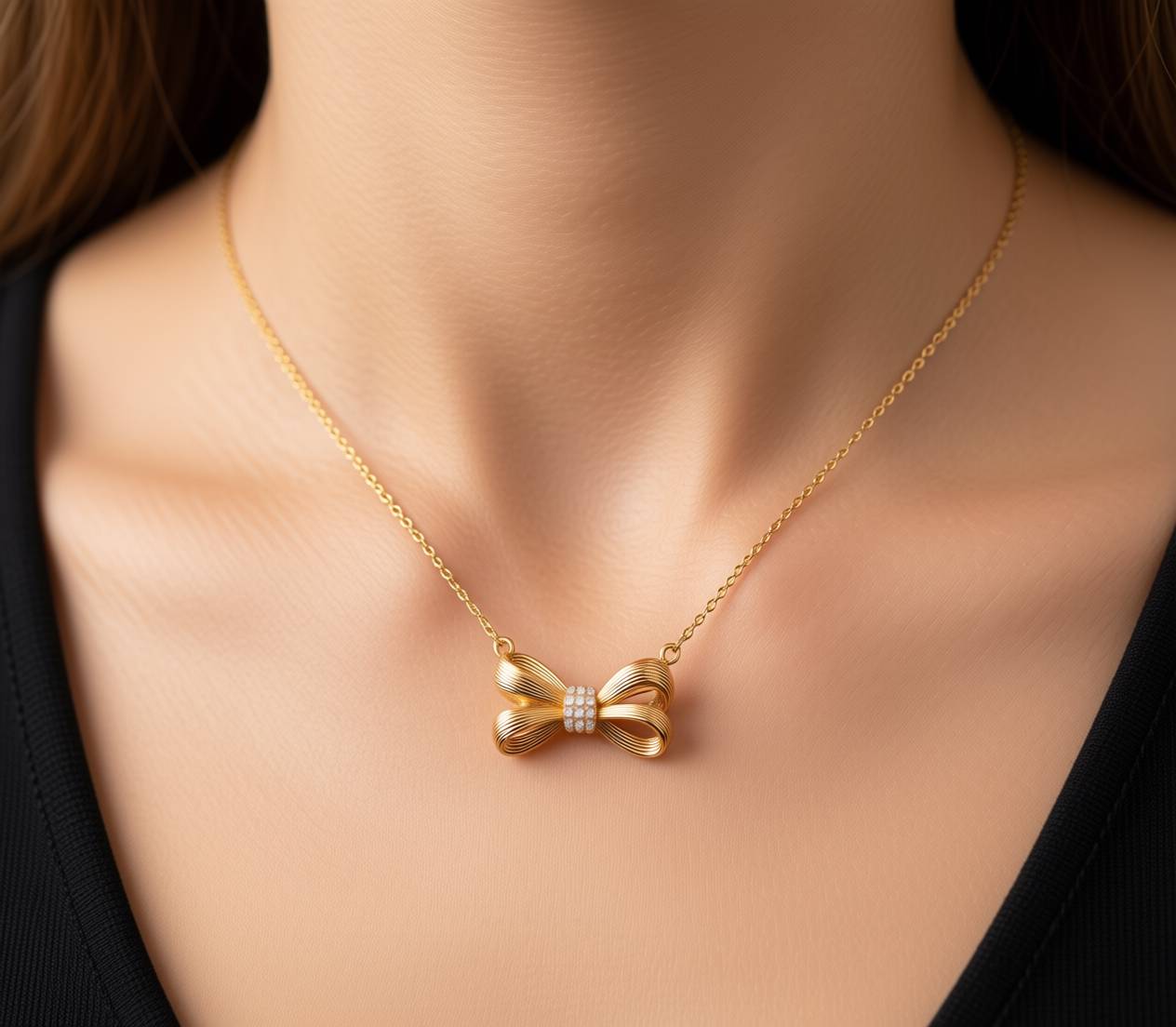 گردنبند ژوپینگ طرح پاپیون کد 02