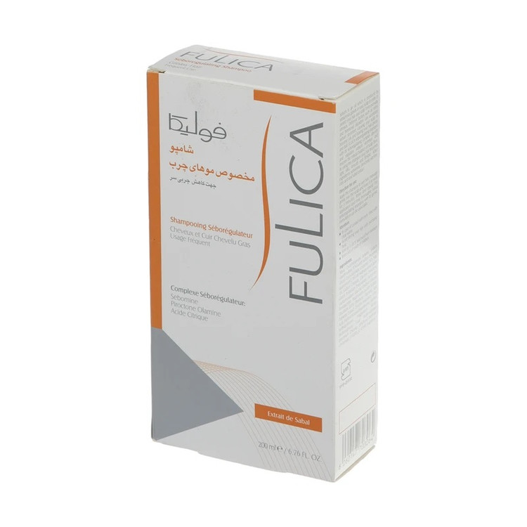 شامپو کاهشدهنده چربی مو فولیکا مخصوص موهای چرب، حجم 200 میلیلیتر