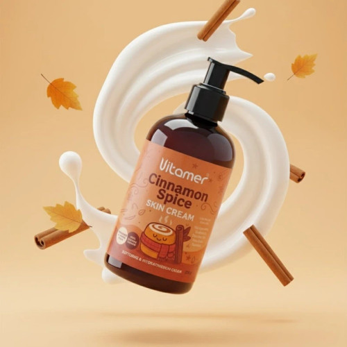 کرم مرطوبکننده و آبرسان پوست ویتامر مدل Cinnamon Spice مناسب برای انواع پوست حجم 250 میلیلیتر