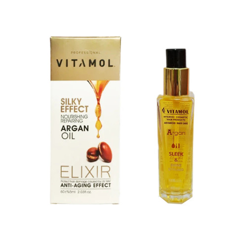 روغن مو حاوی آرگان ویتامول حجم 60 میلی لیتر