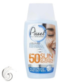 کرم ضدآفتاب فلوئیدی بیرنگ SPF50 پیکسل مناسب پوست های چرب جوش دار و مختلط حجم 50 میلی لیتر