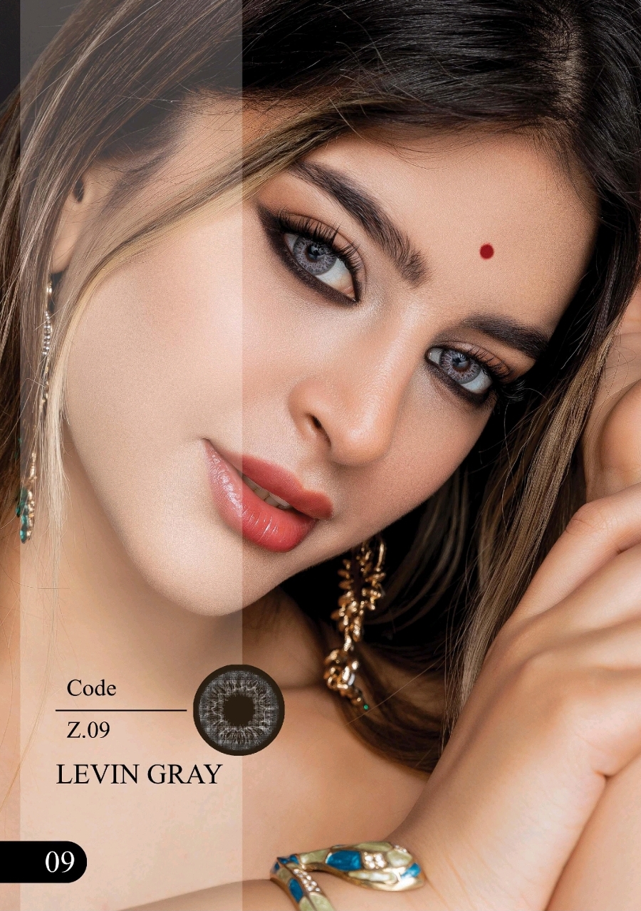 لنز رنگی روزانه زیرو سون کد Z.09 (LIVIN GRAY)