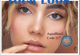 لنز رنگی زیرو سون کد 117 (Aqua Blue2)